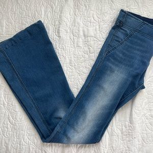 Free People size 27 low rise denim flares